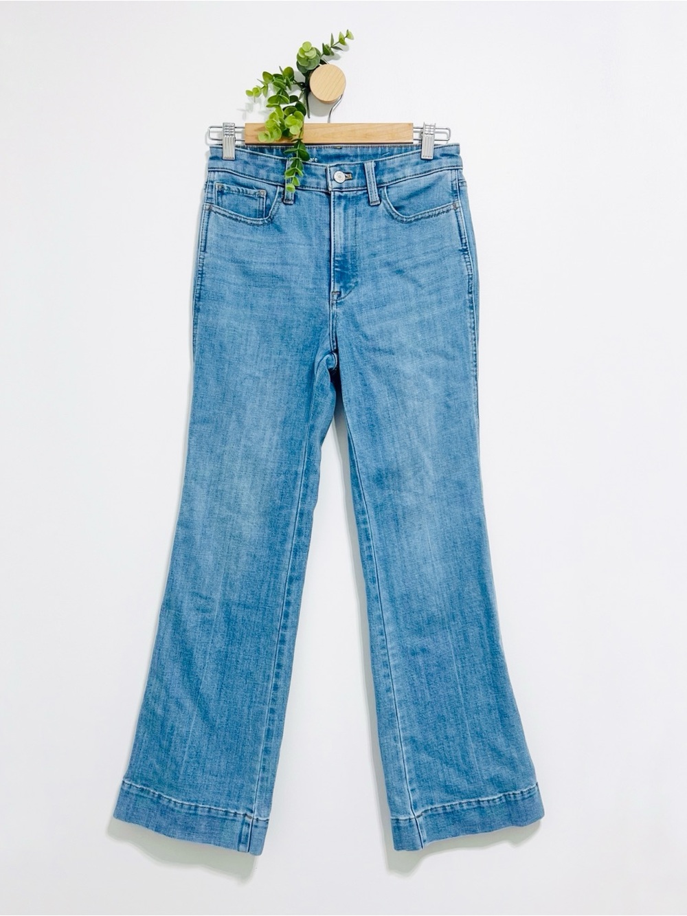 Talbots Flawless High Waist Flare Light Wash Jeans